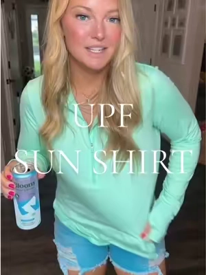 Cutest shirt for sun protection or even just workouts! #sunshirt #upfshirt #athleisure #athleisurewear  Sun protection shirt upf shirt women sun shirt 