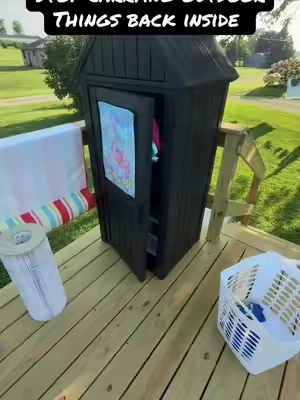 This mini storage shed has been a game changer for me this Summer. No more carrying towels and pool supplies out and back in! Weatherproof, UV protection, rain proof and you can lock it. #storage #outdoorstorage #storagehacks #summeressentials #tiktokshopcreatorpicks 