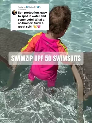 Replying to @🦋Butterfly🦋 living in florida these are our favorite swimsuits!! 💛 #sunprotection #kidsswimwear #summermusthaves #watersafety #tiktokshopsummersale @SwimZip 