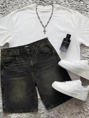 Jorts on top #fitcheck #jorts #fashion #tillys 