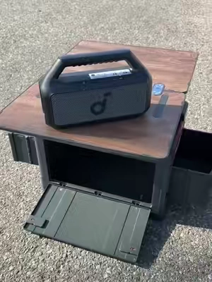 Portable outdoor box turns into a table with extra storage #outdoorboxtable #TikTokShopCreatorPicks #TikTokShopSummerSale #weeklydeals #payday 