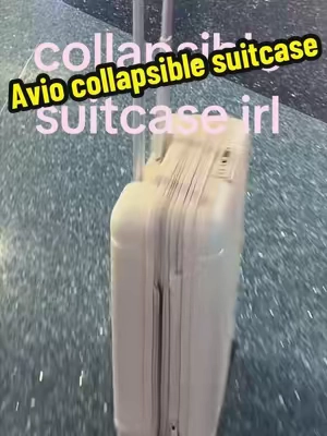 so tea and it expands 🔥 #travel #travelessentials #carryon #luggage #suitcase AVIO expandable hard shell suitcase collapsible carry-on luggage
