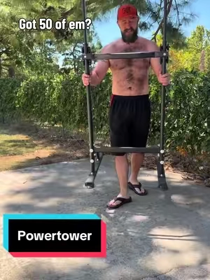 Stop wasting money on a gym membership #powertower #dips #athomeworkout #athomegym #bodyweight 