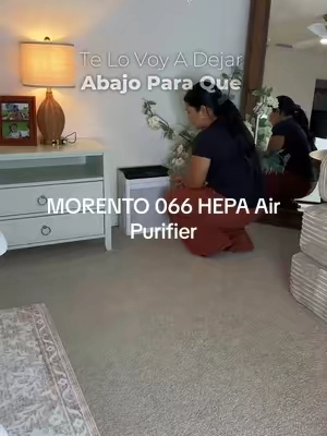 MORENTO 066 HEPA Air Purifier with Pet Mode #morentoairpurifier #airpurifier #purificadordeaire #TikTokShopCreatorPicks #TikTokShopBackToSchool 
