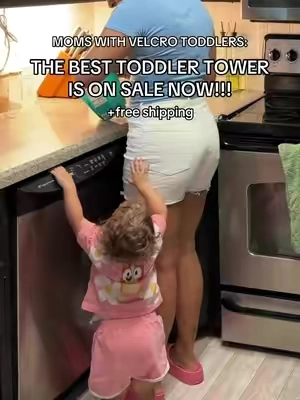 my saving grace as a SAHM 🫶🏽 #toddlertower #toddlersoftiktok #sahm #toddlertok #toddlerhack 