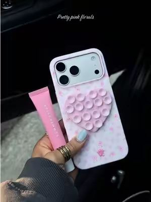 two of my fav things in one case 🫶🏼 @Velvet Caviar #velvetcaviar #phonecase #pinkphonecases #cutephonecases #iphonecase