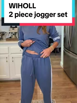 #2pieceset #loungeset #joggers #twopieceset #traveloutfit @WIHOLL 
