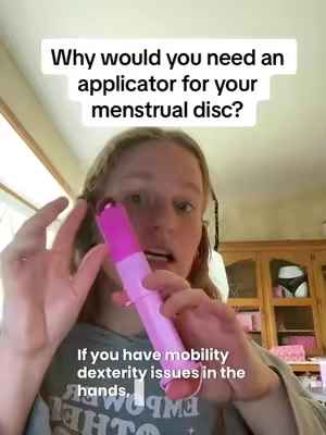 Why does the Pixie Disc Applicator exist? #pixiediscapplicator #discapplicator #menstrualdisc #mobilityissues #periods 