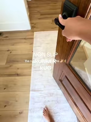 A good runner rug should look pretty, stay in place, and be easy to live with—and this one checks every box. The low-pile design sits flat without feeling bulky, so it works perfectly in busy spaces like the kitchen, hallway, entryway, laundry room, or beside the bed. The non-slip backing helps keep it from sliding around, and because it’s washable, everyday dirt, crumbs, and little messes are so much easier to handle. It adds warmth and texture to the space without making it feel cluttered, and it’s practical enough for homes with kids and pets. Such an easy way to make a high-traffic area feel more finished without adding something high-maintenance. #WashableRug #NonSlipRug #Rugs #HomeDecorFinds #AffordableHomeDecor @Art&Tuft Rugs  