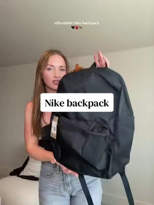 The perfect classic black backpack #backpack #nike #nikebackpack 