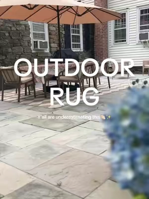 Truly an instant upgrade 🤩 #outdoorrug #patiofurniture #patiodecorideas #decklife #tiktokshopcreatorpicks 