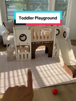 I got this for my baby at 15 months I wish I got it at a year!!! #babyplayideas #babyplay #toddlerplay #toddlerplayground #toddlermom 