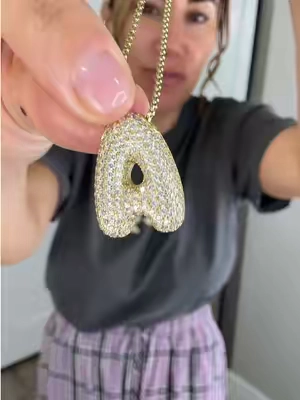bubble intial necklace  #intialnecklace #affordablejewelry 