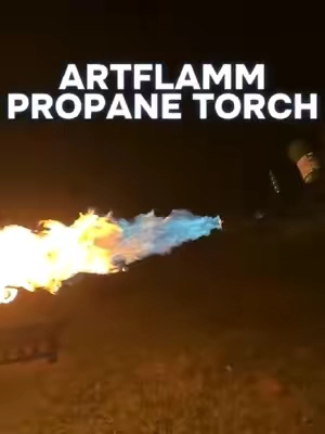 This propane torch made nighttime testing way more satisfying than I expected. I put it to the test outside and the flame looked incredible in slow motion. If you've been looking for a versatile torch for grilling, searing, bonfires, or projects around the house, check the shopping cart to see what offers are available today. Free shipping may be available too. - #PropaneTorch #BBQTools #OutdoorGear #TikTokFinds #MackMotivates 