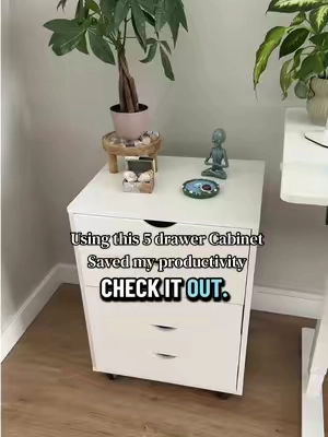 Replying to @user3152551738686 having this 5 drawer cabinet system saves my productivity I shove everything in there 🫣  . . . #drawerorganizer #organizationhacks #officefurniture #organizing #makeupstorage 