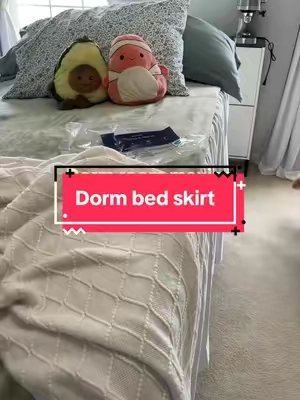 #dormbedding #collegedorm #backtoschoolshopping #bedskirt #tiktokshoplabordaysale 