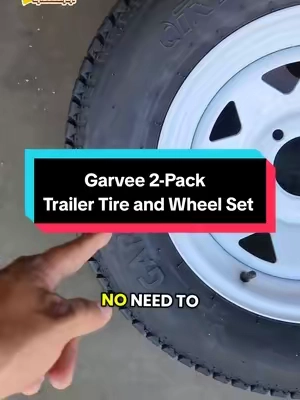 Trailer tires and wheels shipped free right to your door for under 200 bucks! @GARVEE #trailertires #traileraccessories #tiktokmademebuyit #tires #tireshop 