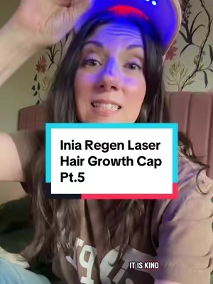 @INIA Official I’ve been using this red light therapy hat for 4 weeks now and I’m loving it! The convenience  means I’ve been consistent and consistency. Is everything with red light therapy. I’m already seeing results! I have sensitive skin so I’m still using the red light therapy hat for 10 minutes every other day. Next week I will increase to everyday. Individual results may vary. ##inia##thinninghair##hairloss##over40##perimenopause