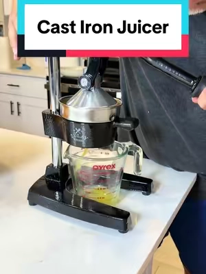 Finally got a heavy duty cast iron juicer! I’m in love 🥰 #zulaykitchen #castironjuicer #juicer #juicermachine #juicingtutorials 