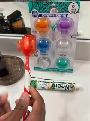 The best toothbrush protector pods! #toothbrushcover #oralcareroutine #toothbrushpods #toothbrushprotector 