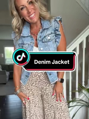 This denim jacket is anything but basic! ✨ I’m obsessed with the feminine ruffle sleeves—they give it such a unique, elevated look while still keeping that classic denim jacket style. The light acid wash is absolutely gorgeous and pairs with just about everything in your closet. Throw it over dresses, tanks, tees, or jumpsuits for the perfect layering piece you’ll wear season after season. It’s one of those jackets that instantly makes your outfit look more put together. If you love unique denim with the cutest details, this one is a must-have! #dealsforyoudays #tiktokshopsummerturnup #summervibes #ShippedByTikTok #DenimJacket  