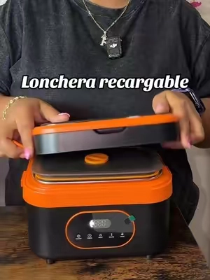 Fiambrera autocalentable INKBIRD - Fiambrera portátil inalámbrica extragrande de acero inoxidable de 1,5 L, batería de 16000 mAh, calentamiento uniforme de 360°, batería externa integrada, apta para microondas, reutilizable, para llevar (summerwins,midyearsale,restock), vajilla#lonchera #lunch #lunchbox #lonche #comida 