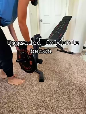 I’ve been wanting a workout bench that could do more without taking over my whole space, and this one checks so many boxes. It has incline, decline, and flat bench positions, plus a leg extension, leg curl attachment, and preacher curl pad so I can switch between upper and lower body workouts without changing equipment. When I’m finished, it folds up to save space, which is a huge bonus for a home gym. If you’ve been looking for a versatile bench to level up your workouts at home, this one is definitely worth checking out. @OPPSDECOR  #homegym #workoutbench #strengthtraining #fitnessgear #tiktokshopfinds 
