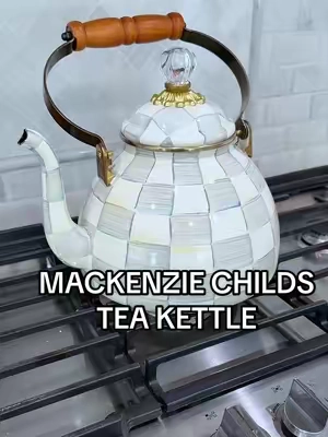 Mackenzie Childs tea kettle 🔥💯 #mackenziechilds #teakettle #teapot #kitchendecor #tiktokshopsummersale @MacKenzie-Childs 