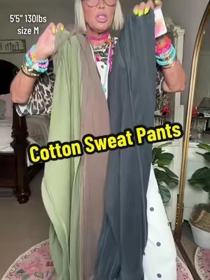 Cotton Sweat Pants #sweats #loungewear #loungepants #sweatpants #athleisure 