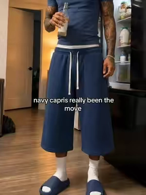 this length just works #capris #longshorts #baggyshorts #OOTD #fyp 