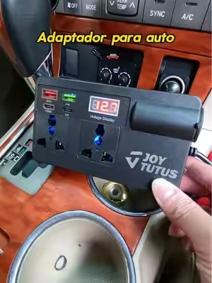 Un invento del futuro... ¡Este adaptador de corriente para coche es revolucionario! ¡Cambia por completo tus viajes por carretera! #consejosparacoche #trucosparacoche #tiktokshop #autoparts #caraccessories 
