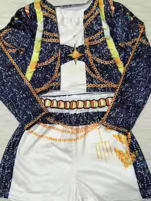 Girls K-POP Rumi Mira Role Play Costume Set 3pcs Suitable for all seasons, #kpop #kids #mira #rumi #fyp 