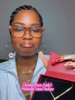 I tagged the Multicolor Initial Necklace for yall, get yours🥰 #christinmariestudio #cmsjewelry #jewelrytiktok #jerwelrytok @Christin Marie Studio @Christin Marie 