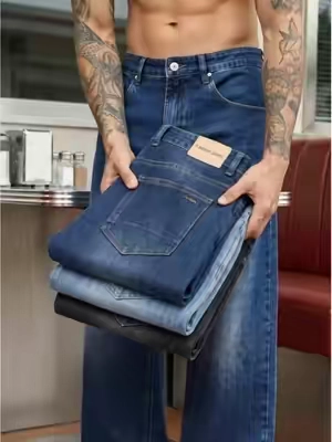Soft Denim Straight Leg Men Pants#pants #jeansoutfit #jeans #mensfashion #comfystyle 