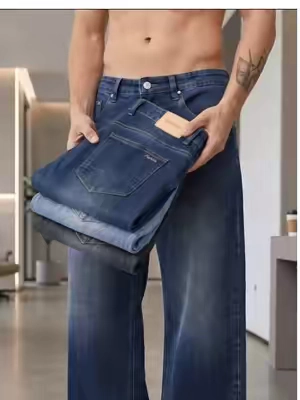 Selling Fast Men Stretch Straight Leg Jeans All Match#pants #jeansoutfit #jeans #mensfashion #comfystyle 