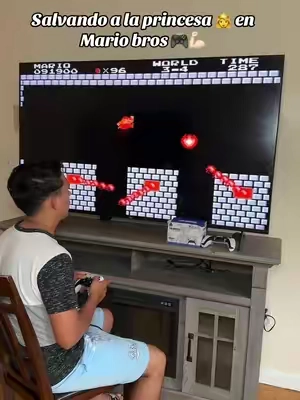 Disfruta de los juegos de tu infancia 🎮 está consola trae 40,000 juegos instalados y no necesitas internet 👌 perfecta para disfrutar en familia 🎮🥰#mariobros #mario #videogames #videojuegos #consolegaming 