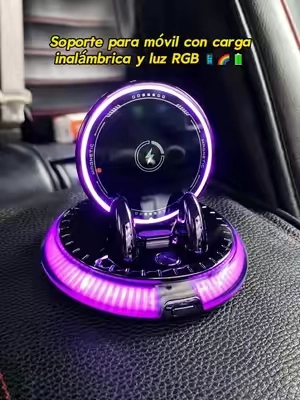 ¿Todavía no encuentras el soporte de teléfono ideal para tu coche? Este es perfecto para ti. #carmount #phoneholder #wirelesscharging #tiktokmademebuyit #dealsforyoudays 