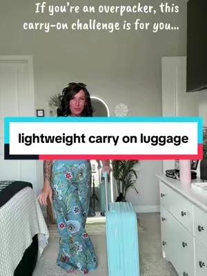 The girls’ cruise countdown is ON! 🌴✈️ I finally found a lightweight carry-on that’s practical, easy to maneuver, and comes with the cutest matching travel bag. Now it’s time to see if I can avoid overpacking… wish me luck. 😂 #lightweightluggage #luggage #carryonluggage #tiktokshopsummersale #BackToSchool 