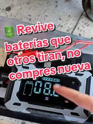 🏍️ Sirve para carro, moto, lancha, 12V y 24V, plomo-ácido y litio, sin rollos#tiktok#tiktokshop#Summervibes