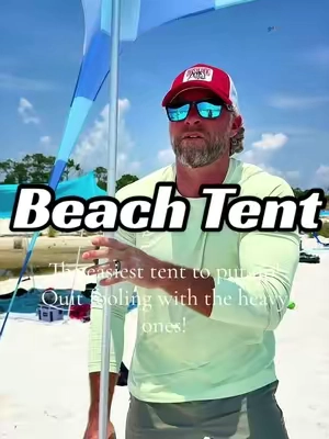 We will never go back to those heavy tents! #beachtent #beach #beachnecessities #tent #beachsupplies @Nimrods_habitat 