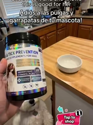 #chewsfordogs @woyamay.pets.official  Adiós Pulgas y Garrapatas: Solución para tu Mascota Despídete de las pulgas y garrapatas que afectan a tu mascota. 'Chews for Dogs' ofrece una solución efectiva para el bienestar de tu perro. Mantén a tu compañero libre de estos parásitos y asegúrate de su salud. #fleaprevention #fleaandtickprevention #doghealth #dogmom Keywords: adiós pulgas y garrapatas, cuidado de mascotas, solución antipulgas para perros, tratamiento garrapatas mascotas, chews for dogs Dog Flea & Tick Support Soft Chews - Natural Oral Supplement - Suitable for All Breeds & Sizes - 200 Chicken Treats