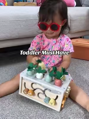 One toy, endless way to play. ✨🏠 #montessoritoys #sensoryplay #kidsactivities #toddlertoy #screenfreeplay #busyboard #montessori #momhacks #kidtoys #giftforkids #toddlermusthaves 