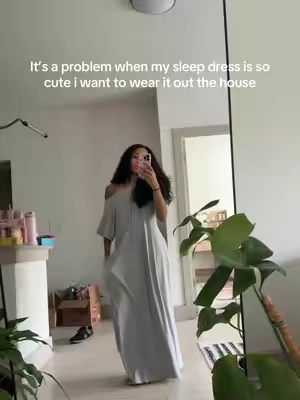 #tiktokshopsummersale #sleepdress #sleepwear size large 5’1