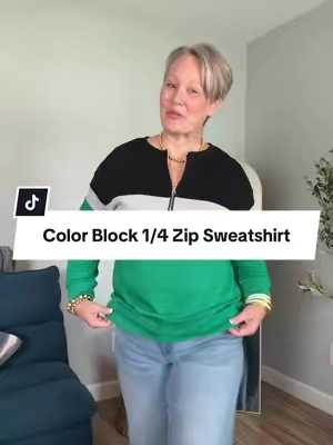 Casual but classy! These preppy style 1/4 zip sweatshirts are lightweight and comfortable. Such an elevated casual style!  #tiktokshopcreatorpicks #tiktokshopsummersale #tiktokshopbacktoschool #over50style #fallfashiontrends 