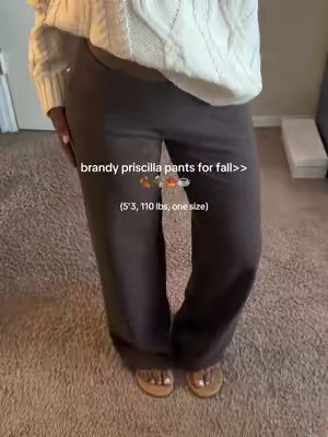 actually obsessed with these😭 #brandymelville #priscillapants #johngalt #falloutfits #foldoverleggings 