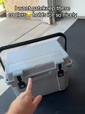 I wont gatekeep these coolers😂 holds ice so nicely #cooler 