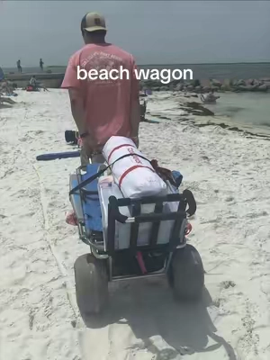 We get compliments and comments on this wagon every single time we take it out. Balloon wheels keep it from digging in the sand. They glide right over the sand and make it so much easier to get your stuff on the beach. 