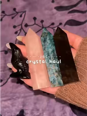 mini crystal haul 🌀 #crystals #crystaltok #spirituality #haul #witchy 