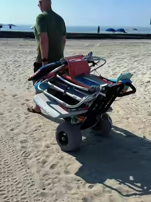 VEVOR Beach Cart Balloon Wheels Heavy Duty Sand Cart For Beach Fishing Camping #TikTokShopCreatorPicks #TikTokShopSummerSale #VEVOR #BeachCart #BeachGear @VEVOR Home Store 