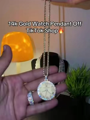 #14kgold #gold #watch #pendant #goldjewelry 